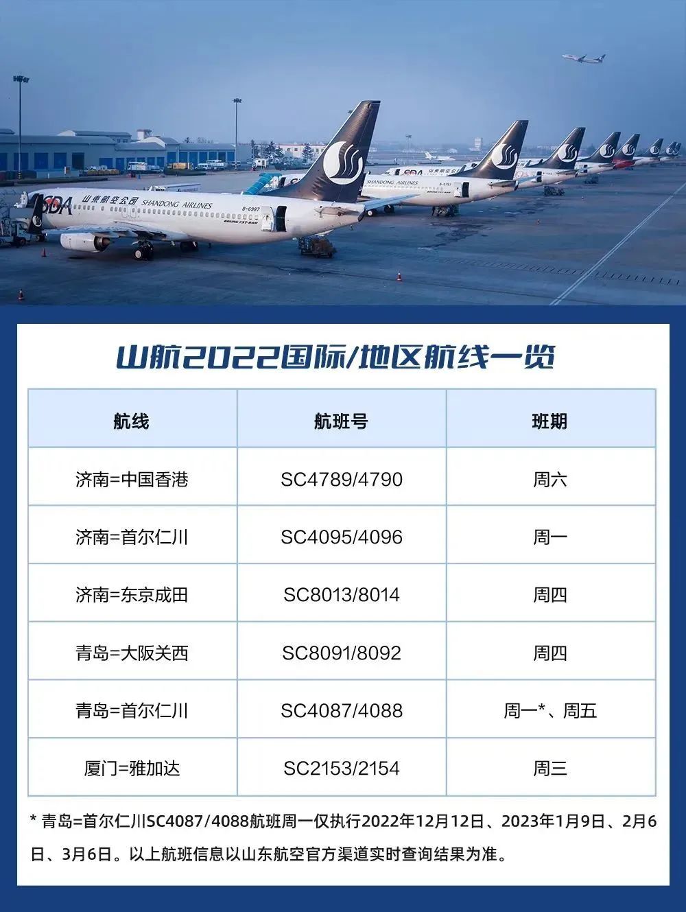 【优行·资讯】各大航司12月航班计划（20221201更新）